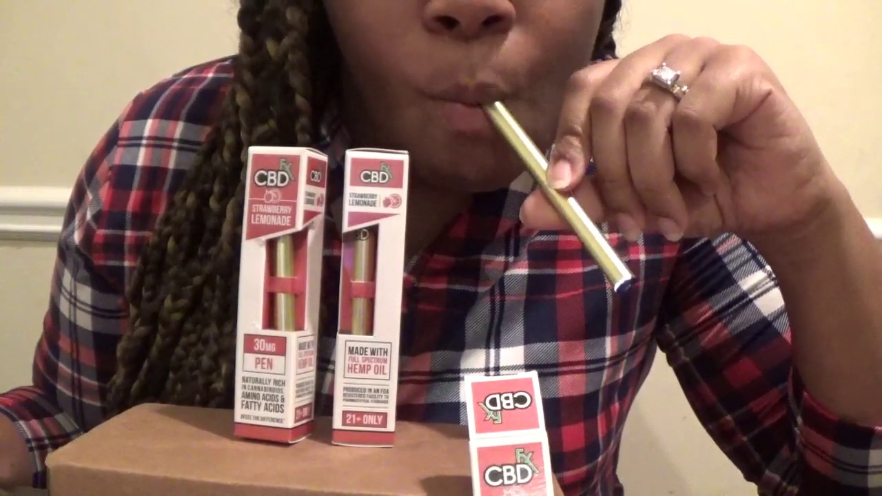 UNBOXING CBD VAPE PEN SMOKING ASMR CBDFX