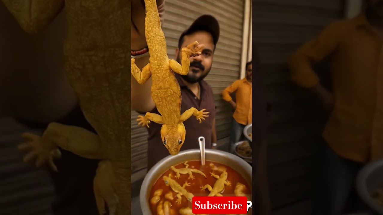 Eating Lizard Curry (Chipkali Ki Sabji)