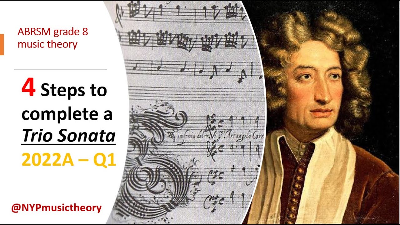 4 Steps to complete a Trio Sonata | 2022A-Q1 | ABRSM grade 8 music theory |