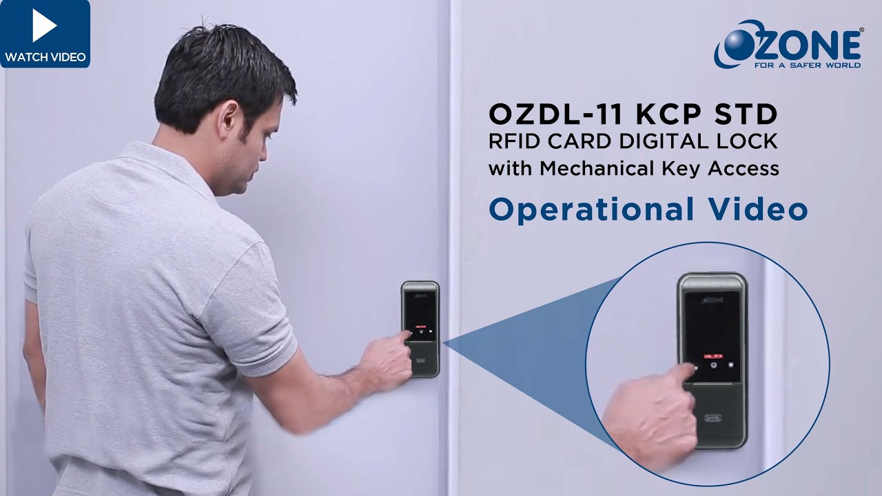 Digital Door Lock with Mechanical Key | Operating Guide | Ozone