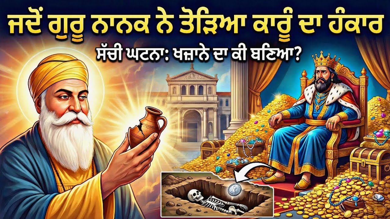 ਜਦੋਂ ਗੁਰੂ ਨਾਨਕ ਨੇ ਤੋੜਿਆ ਕਾਰੂੰ ਦਾ ਹੰਕਾਰ | Guru Nanak Dev Ji | Guru Nanak Dev Ji Katha 