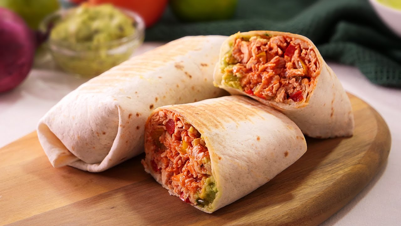 Простой и вкусный куриный буррито