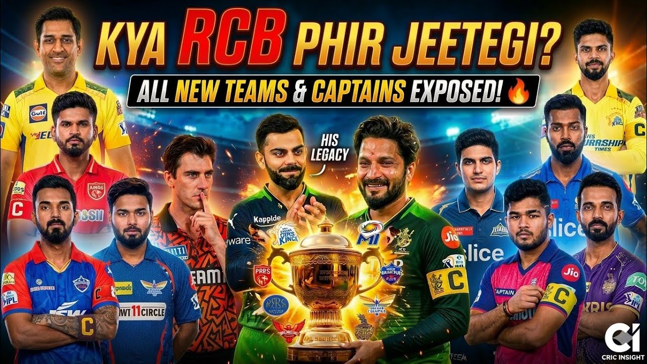 The ULTIMATE IPL 2026 Mega Preview! 🔥 All 10 Teams, New Captains & Secret Squads Exposed
