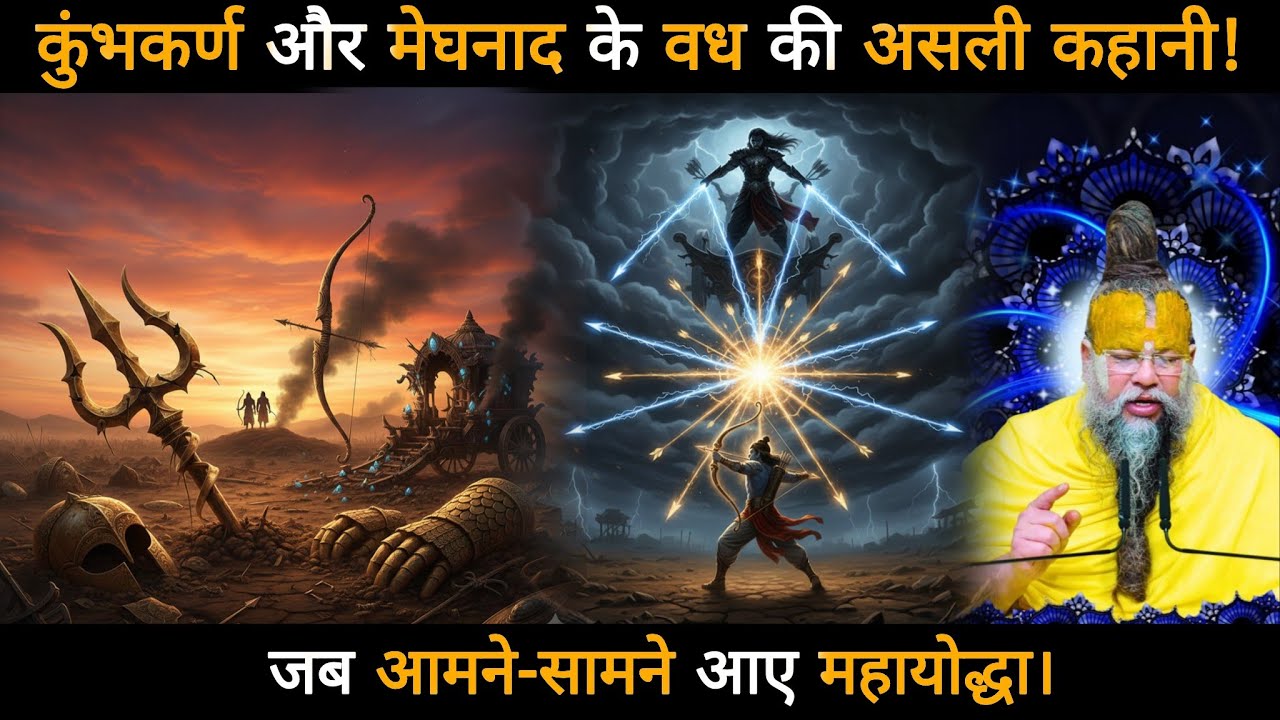 कुंभकर्ण और मेघनाद के वध की असली कहानी!- जब आमने-सामने आए महायोद्धा।