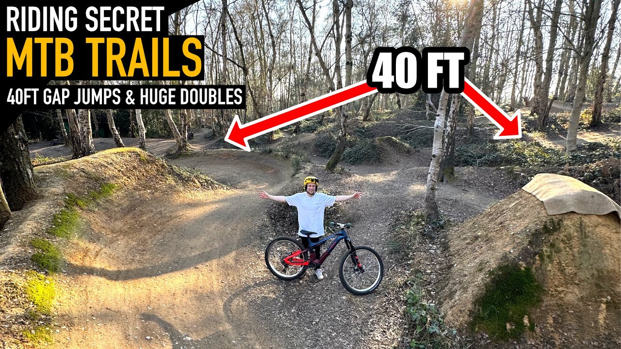 RIDING HUGE GAP JUMPS AT SECRET MTB TRAILS!