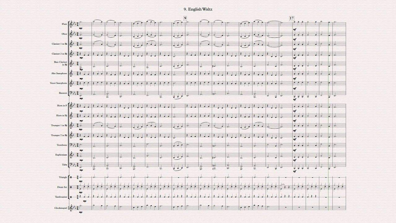 First Class   9 English Waltz