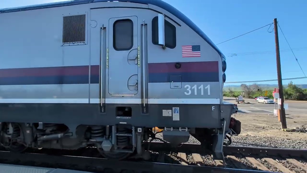 ACE 103 Superbowl train at Tracy station
