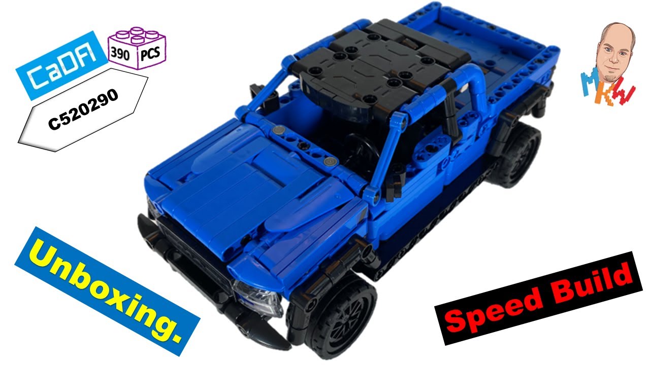 Das kann nicht nur Lego. Cada Pickup Truck C520290W Pullback speed build #Cada