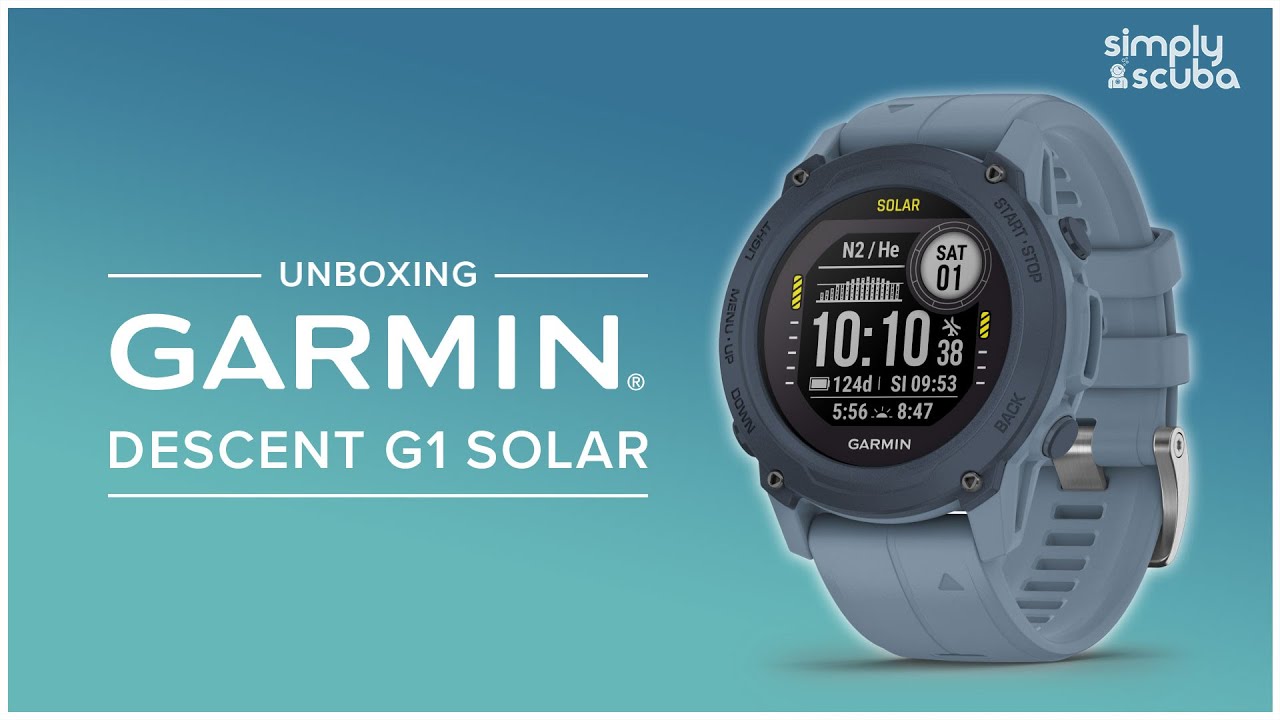 Подводный компьютер Garmin Descent G1 на солнечной батарее | Распаковка | @simplyscuba
