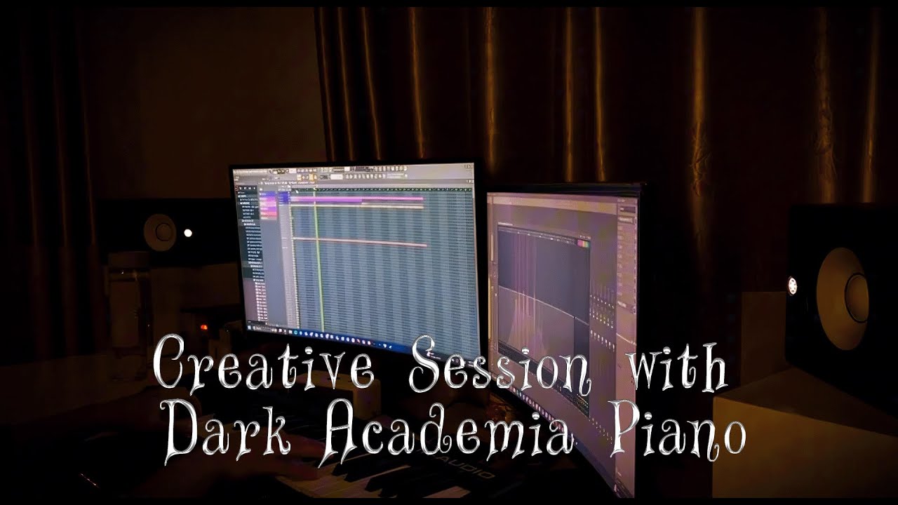 A Quiet Creative Session with Dark Academia Piano 🎹 | Making Music at Quiet Academia Library