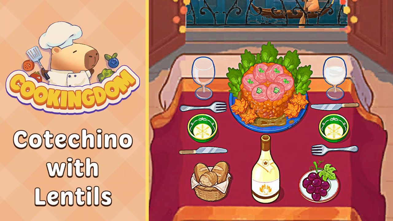Cookingdom Level 142 Cotechino with Lentils | Every Puzzle Solved! 🎯