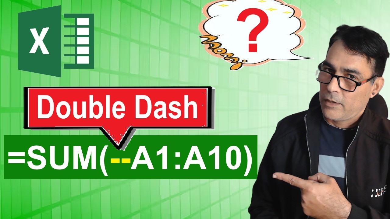 Excel Double Dash: The Secret to Smarter Excel Formulas | Double Dash in Excel