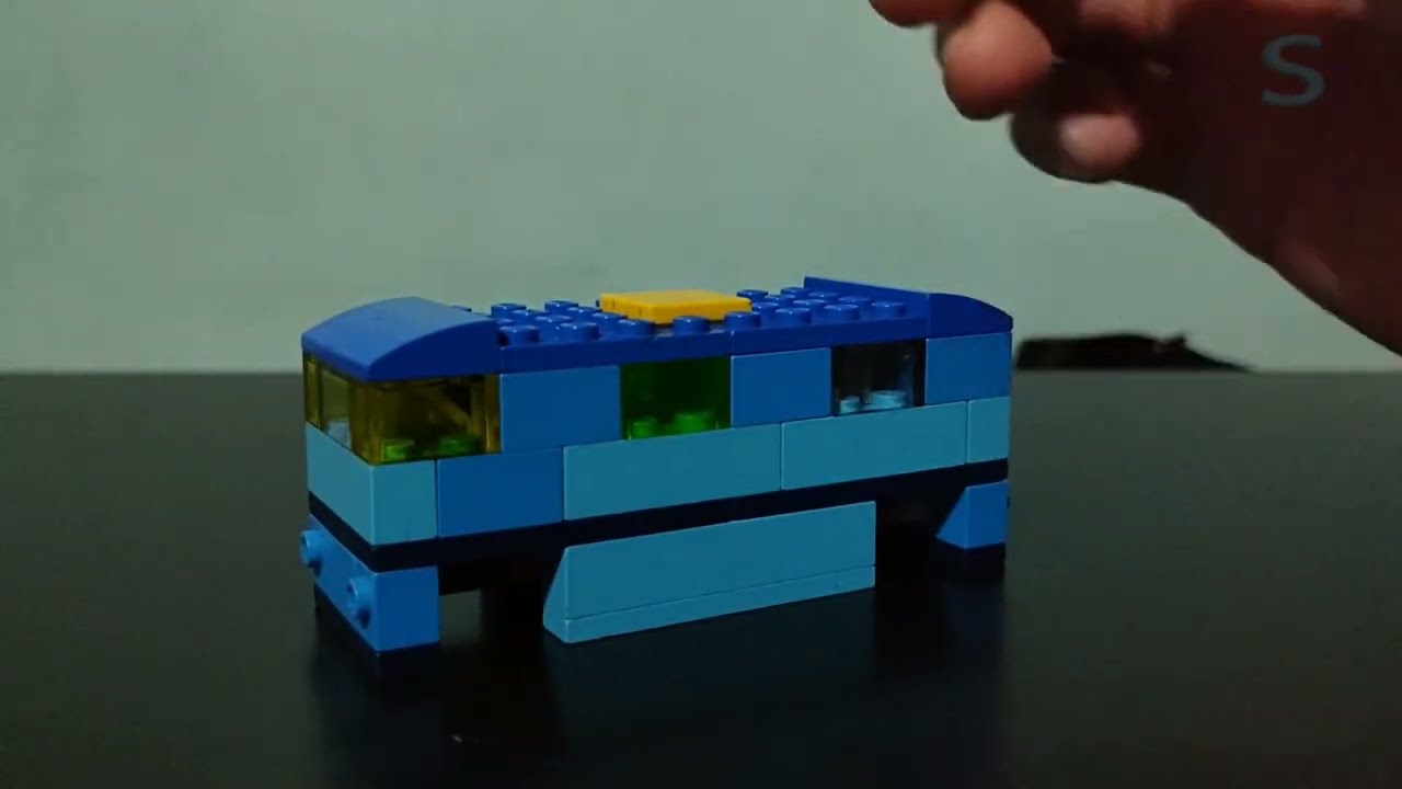 Blue Bus with Lego 10696
