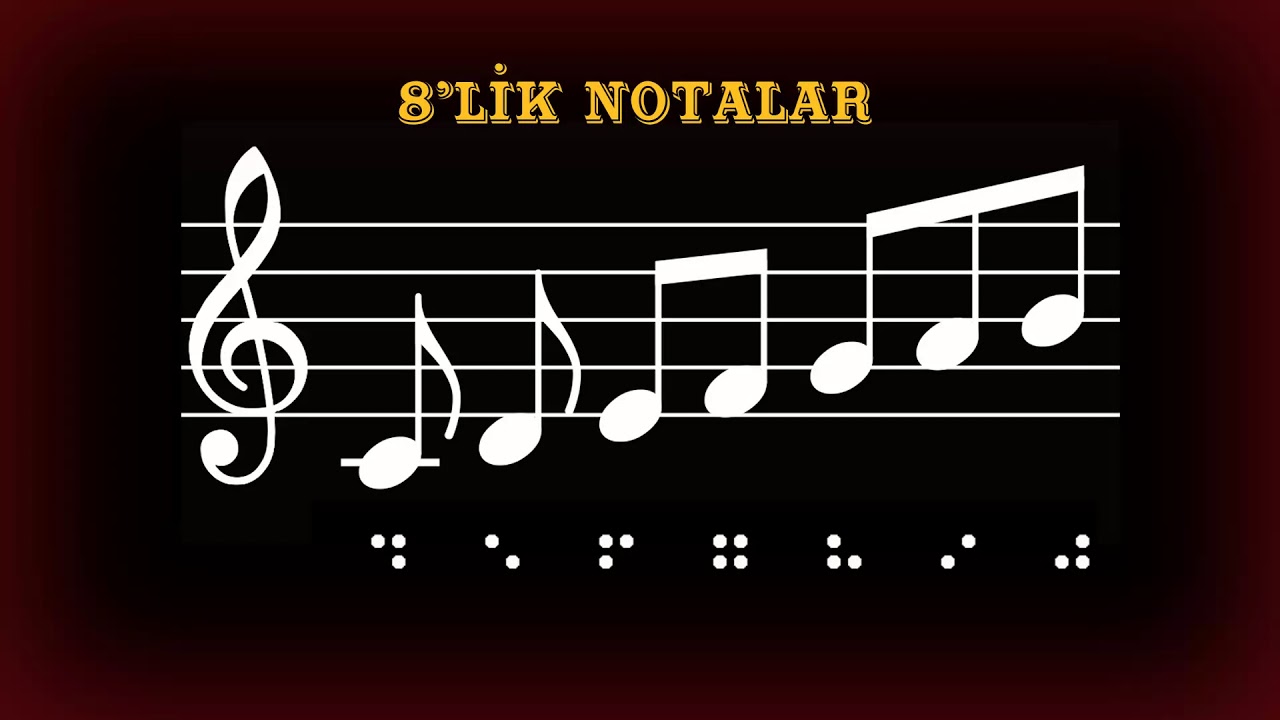 Kerim Altınok - Kabartma Nota Eğitimi (Bölüm 6) - Sekizlik Notalar