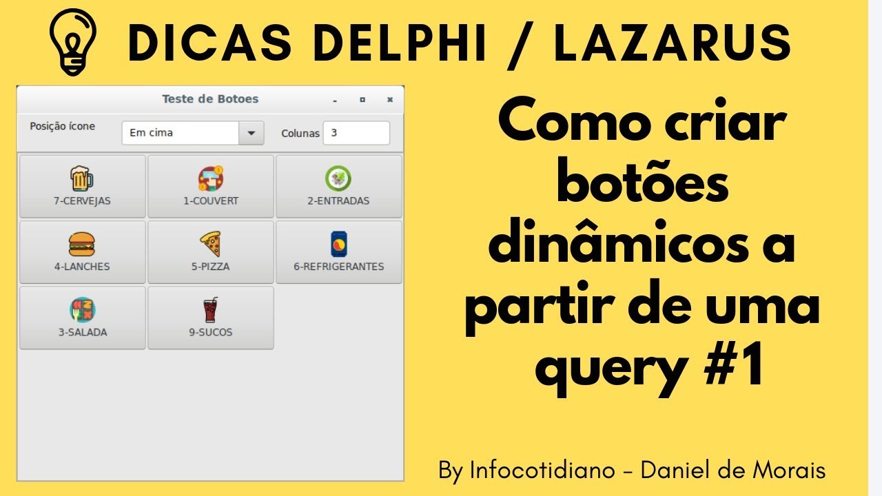 #1 Criar botões dinamicamente  Lazarus
