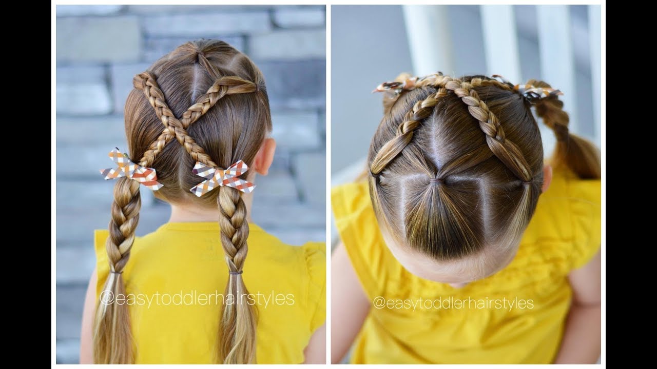 Ponytail Crossed Pigtails