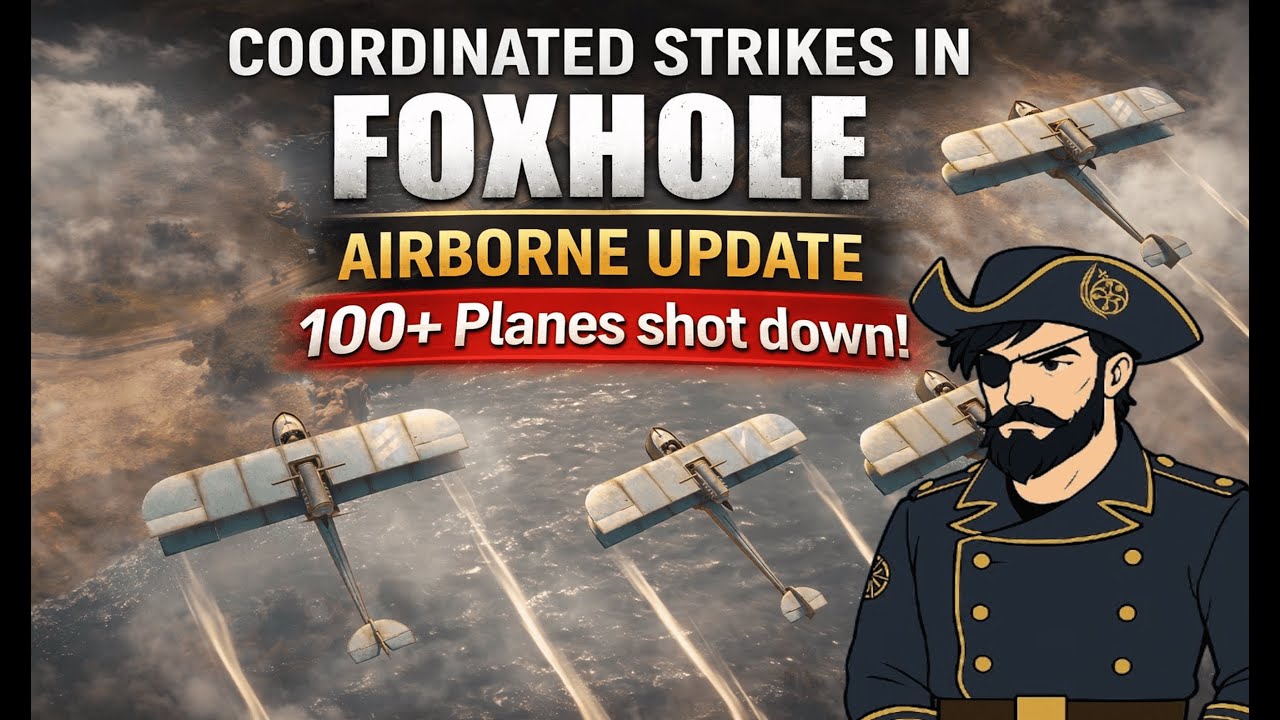 Coordinated Strikes in Foxhole Airborne Update | 100+ Planes shot down