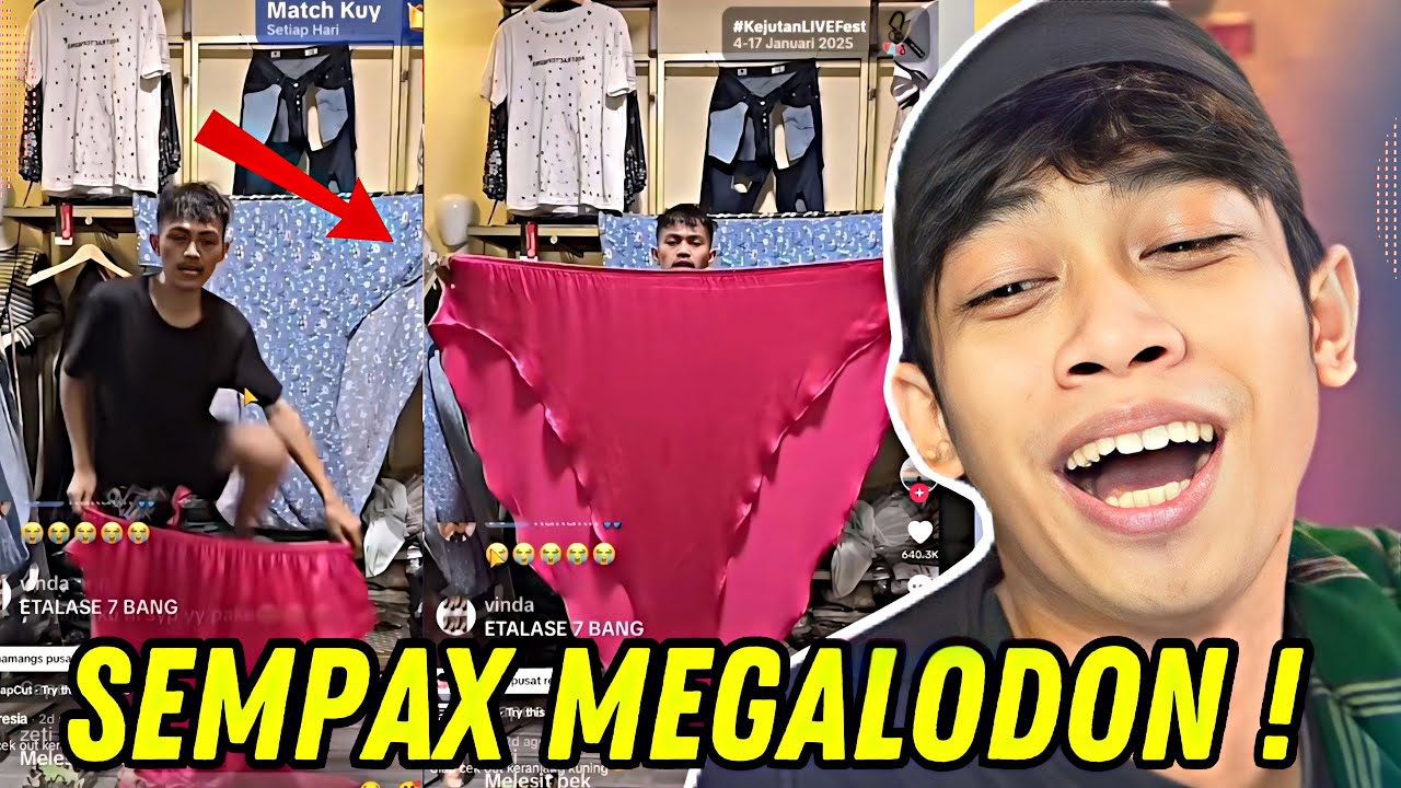 LIVE TIKTOK JUALAN SEMPAX SEBESAR SELIMUT ‼️🤣