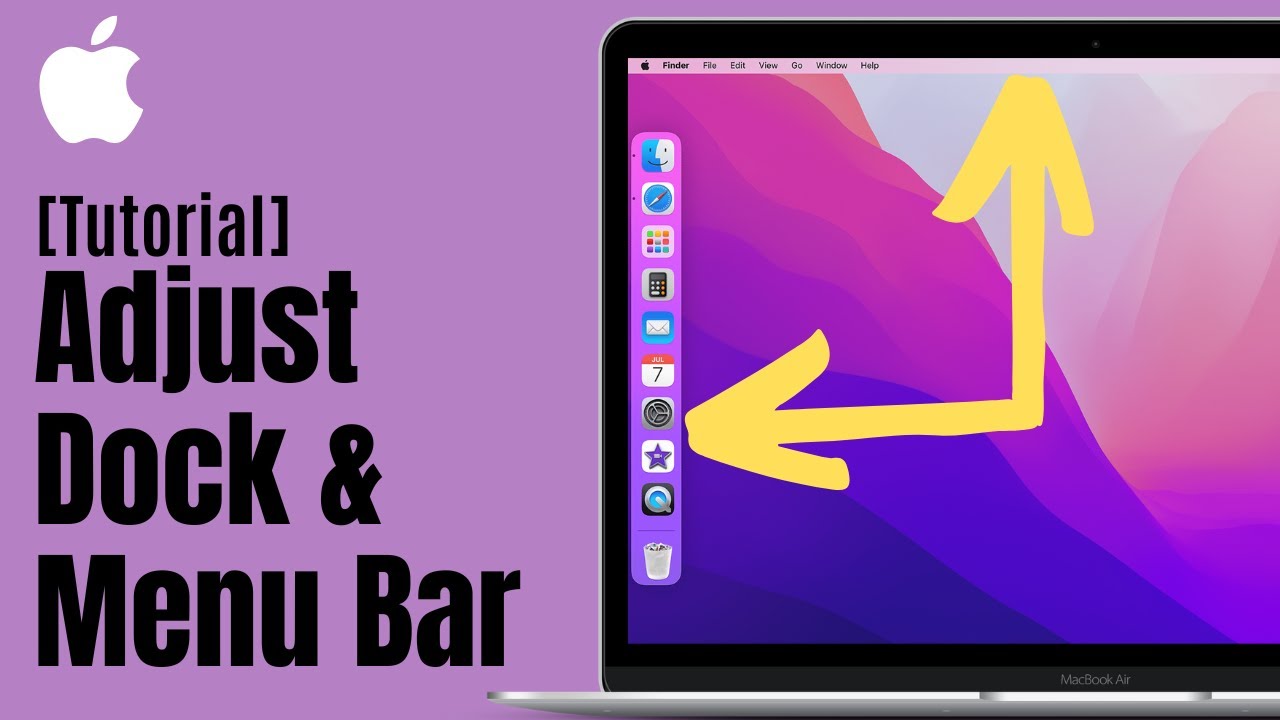 How To Adjust Dock and Menu Bar Settings In MacBook [Tutorial]
