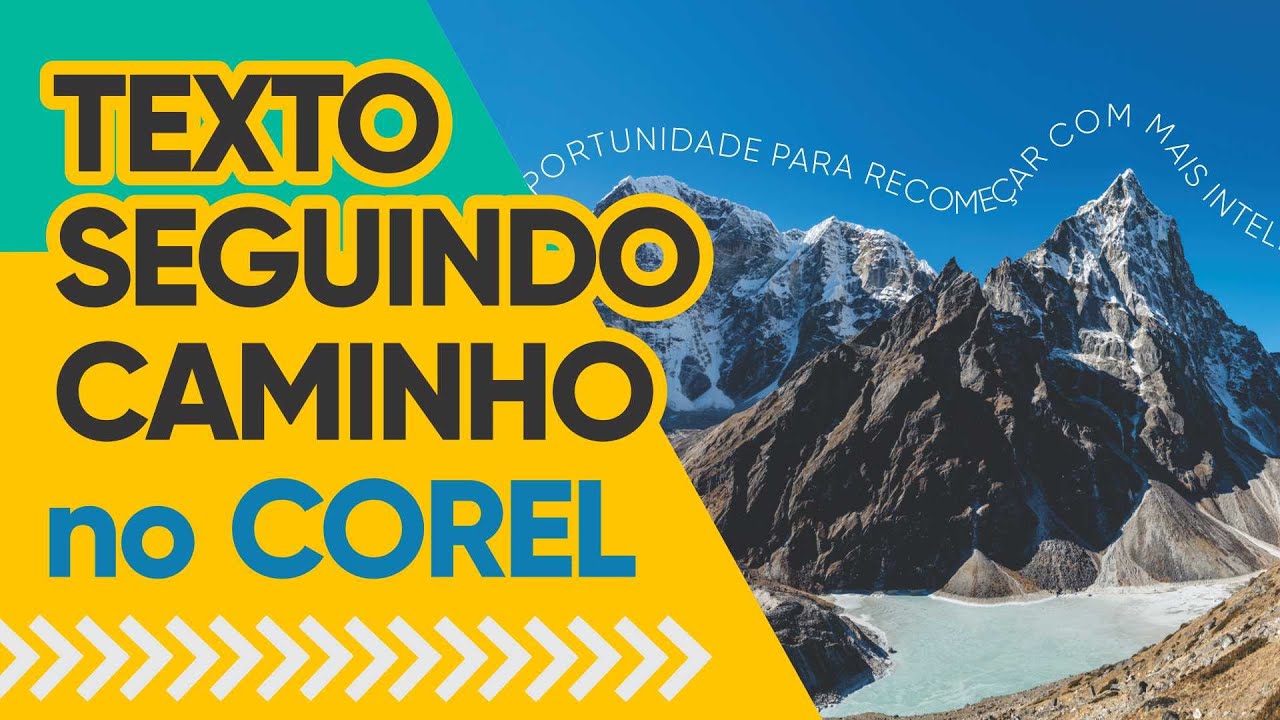 Texto seguindo caminho no Corel