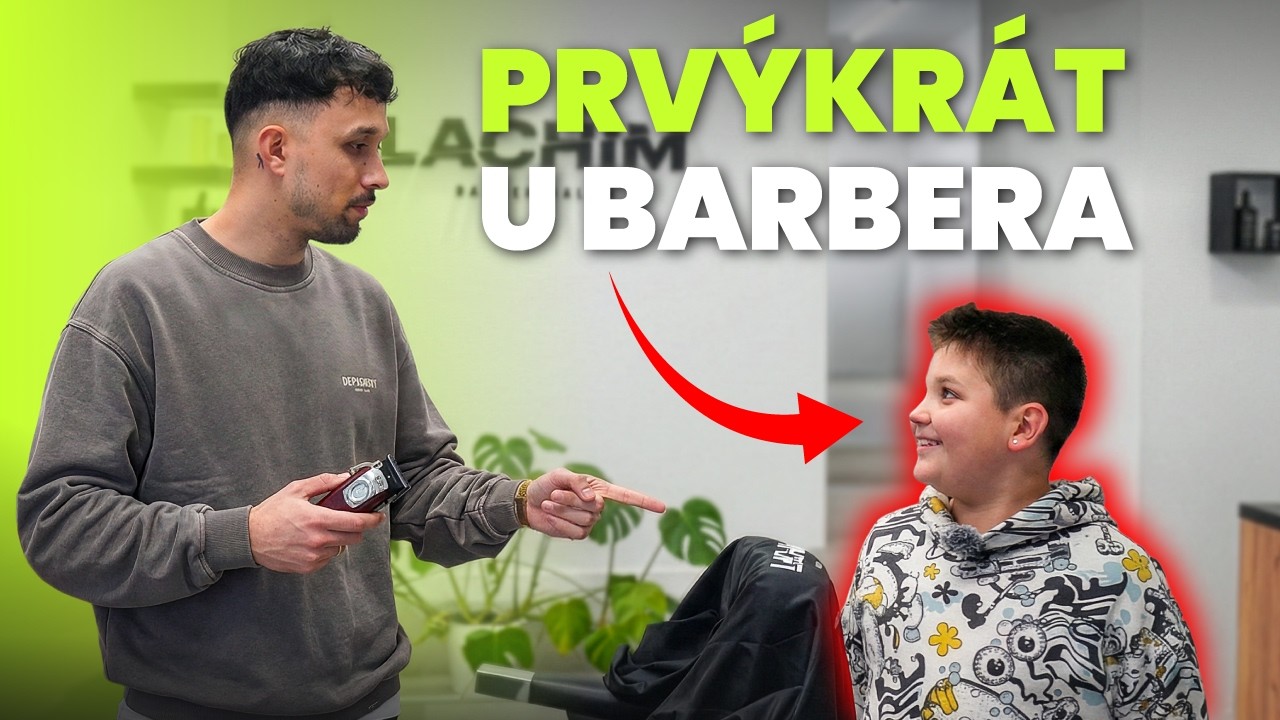Ako dopadol jeho ÚPLNE PRVÝ strih od barbera? 💈✂️