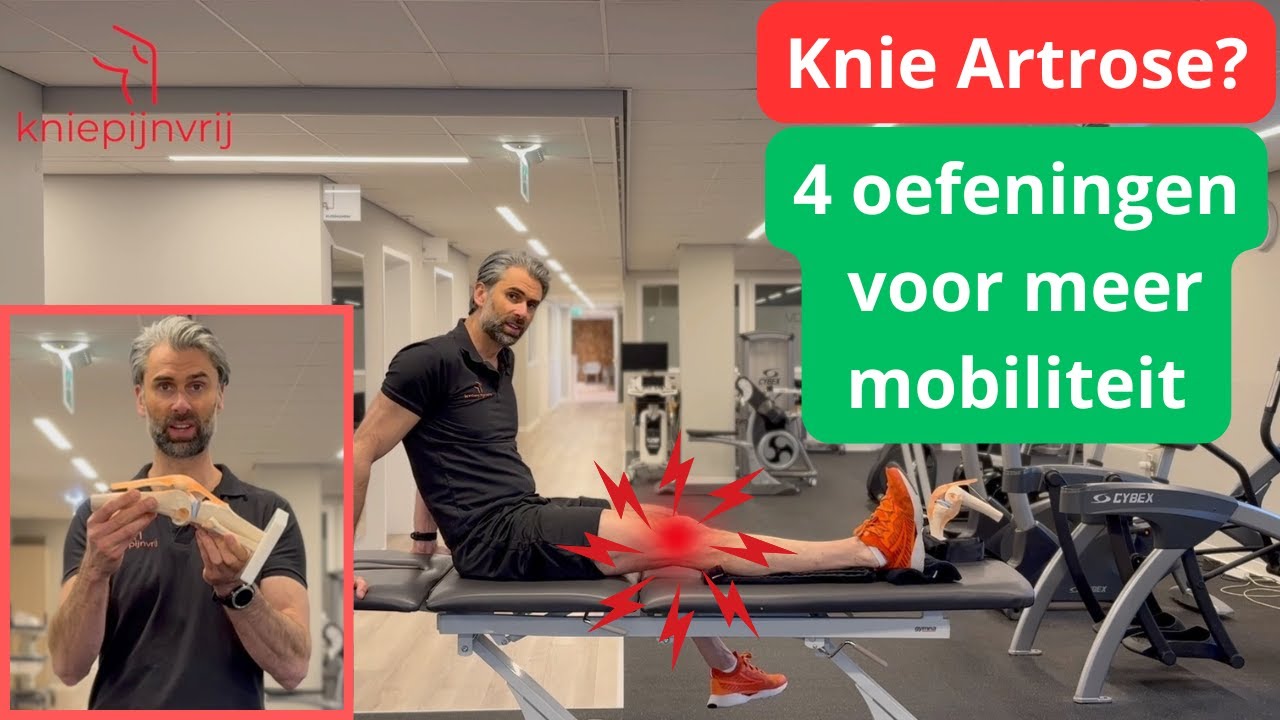 Verbeter de mobiliteit van je knie in 10 minuten met deze vier oefeningen voor knie artrose