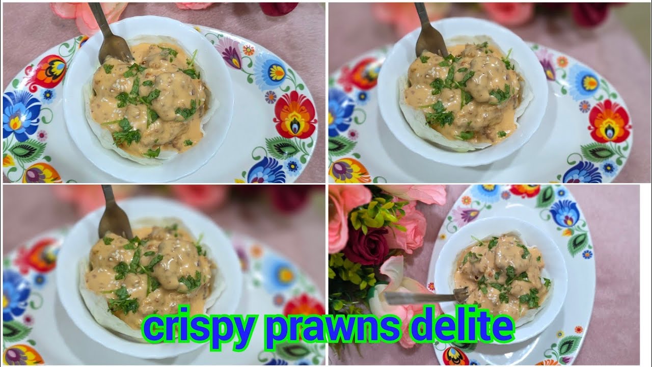 Creamy Crispy  prawns delite