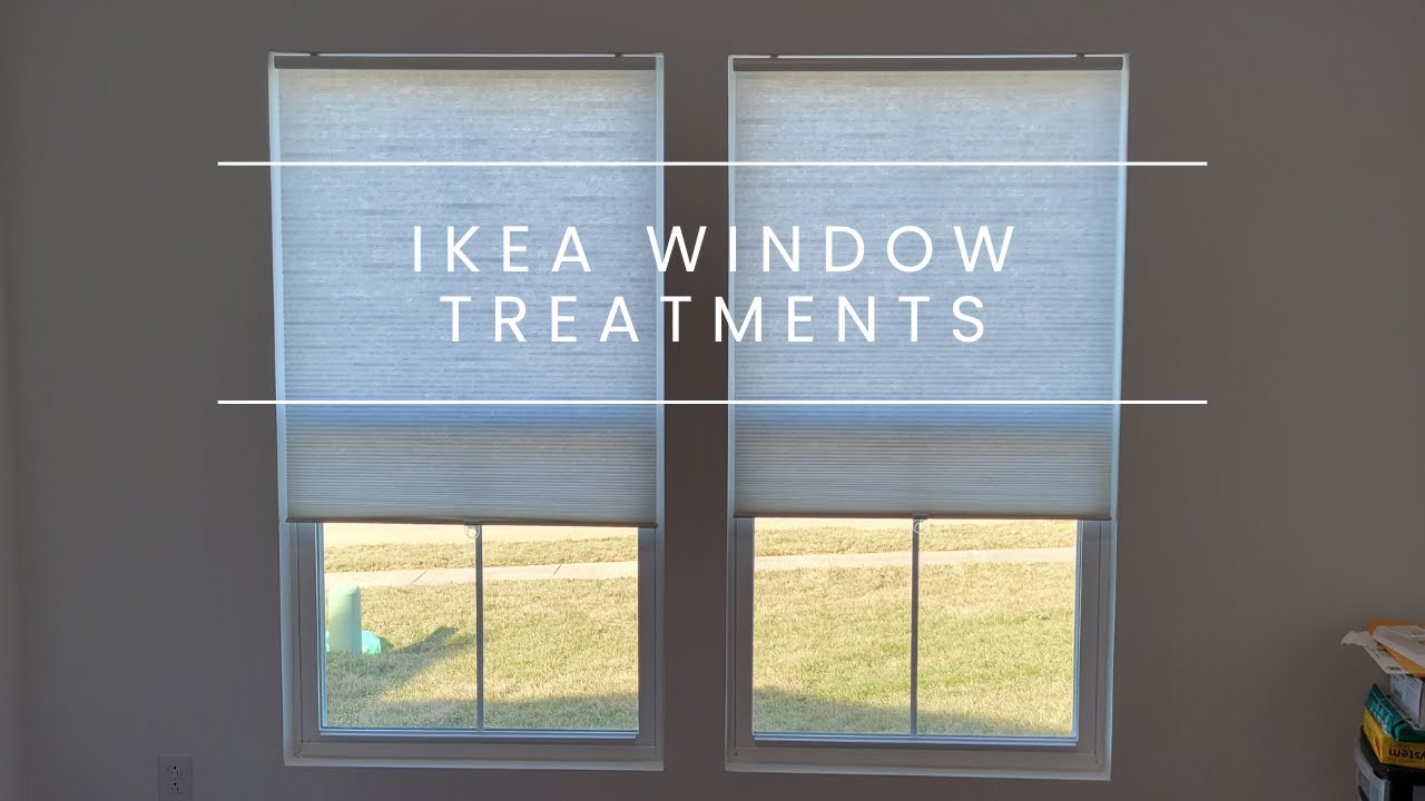 IKEA Window Treatments : Hoppval Cellular Blinds, Alvine Spets, and Lenda Curtains