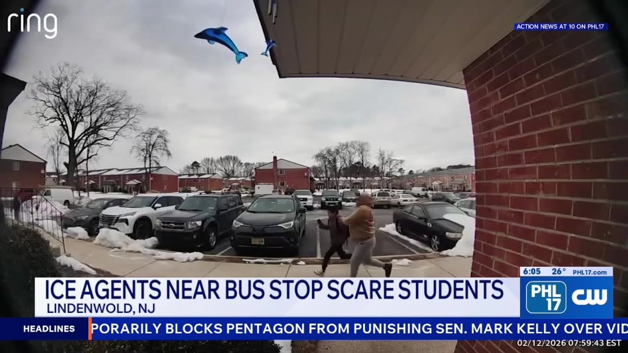 Children run from bus stop after ICE agents are seen in Lindenwold, NJ | PHL17 Morning News