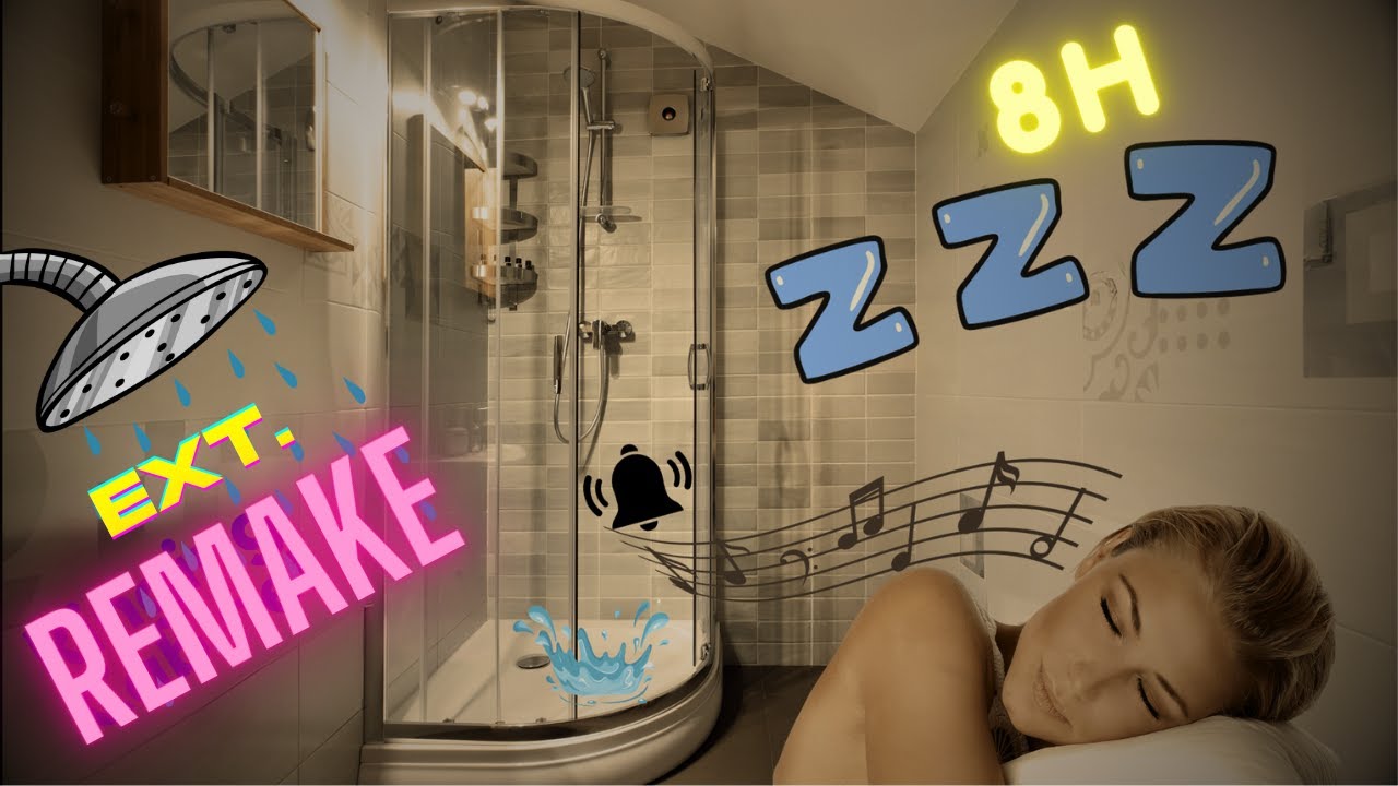 Chill next to the Shower Cabinet (Extended 8H Dark Screen)💦🚿  || Sleep Sound #96