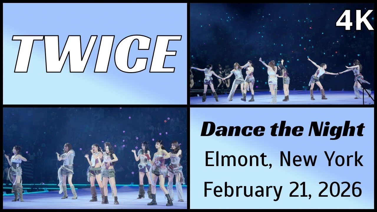 260221 트와이스 TWICE - Dance the Night Away live @ UBS Arena, Elmont, NY 4K Fancam