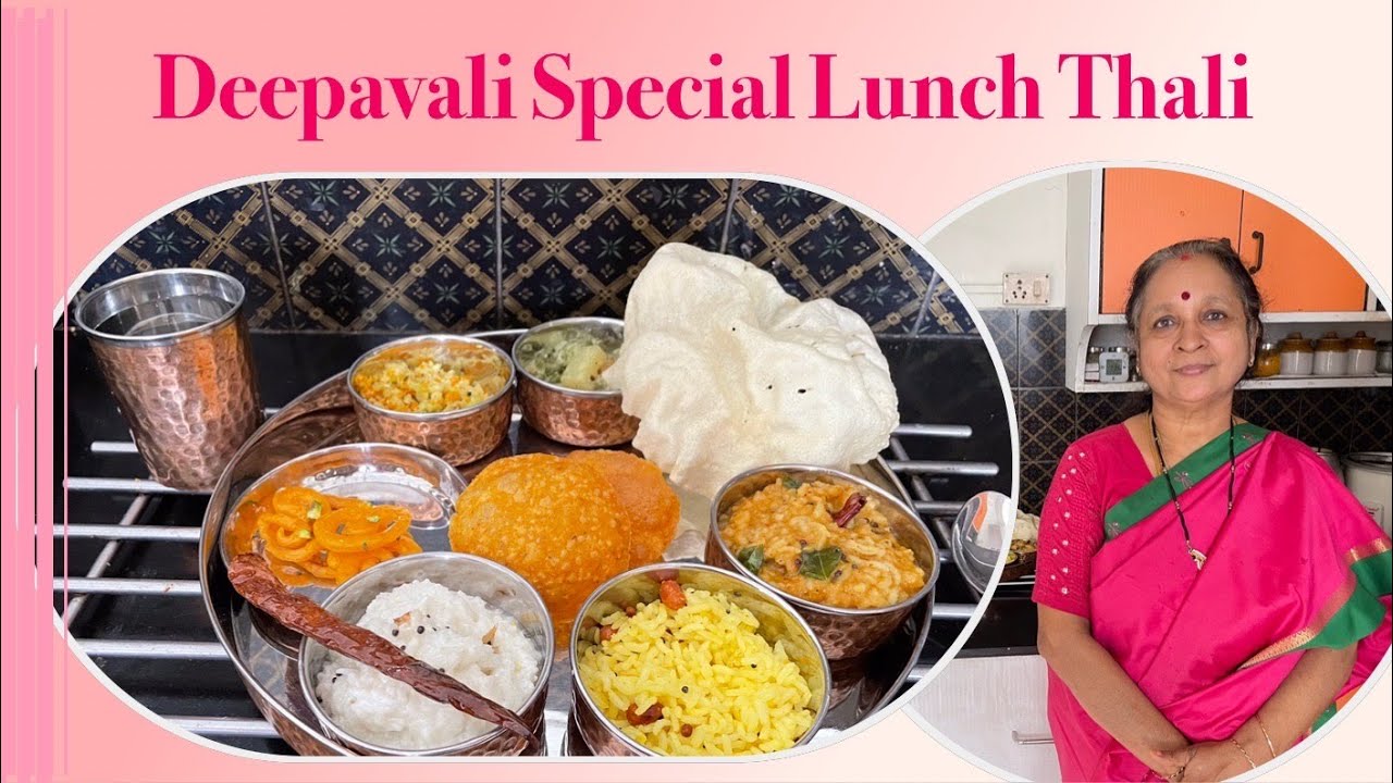 Deepavali Festival    Special  Lunch Thali  !  South Indian Special  !
