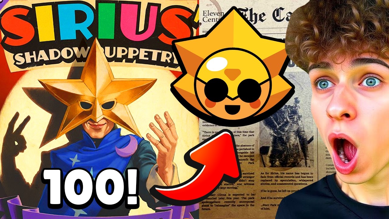 JUŻ JEST! 😱 NOWY 100 ZADYMIARZ *SIRIUS* OFICJALNIE W BRAWL STARS! 🤯