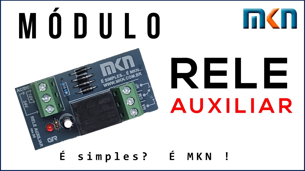 Como Funciona e liga&ccedil;&atilde;o do rele Auxiliar da MKN, rele para multi fun&ccedil;&otilde;es