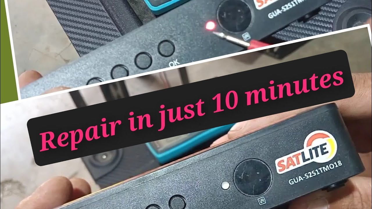 #TUTORIAL: HOW TO REPAIR SATLITE BOX #repair in just 10minutes #paano mgrepair ng satlite box