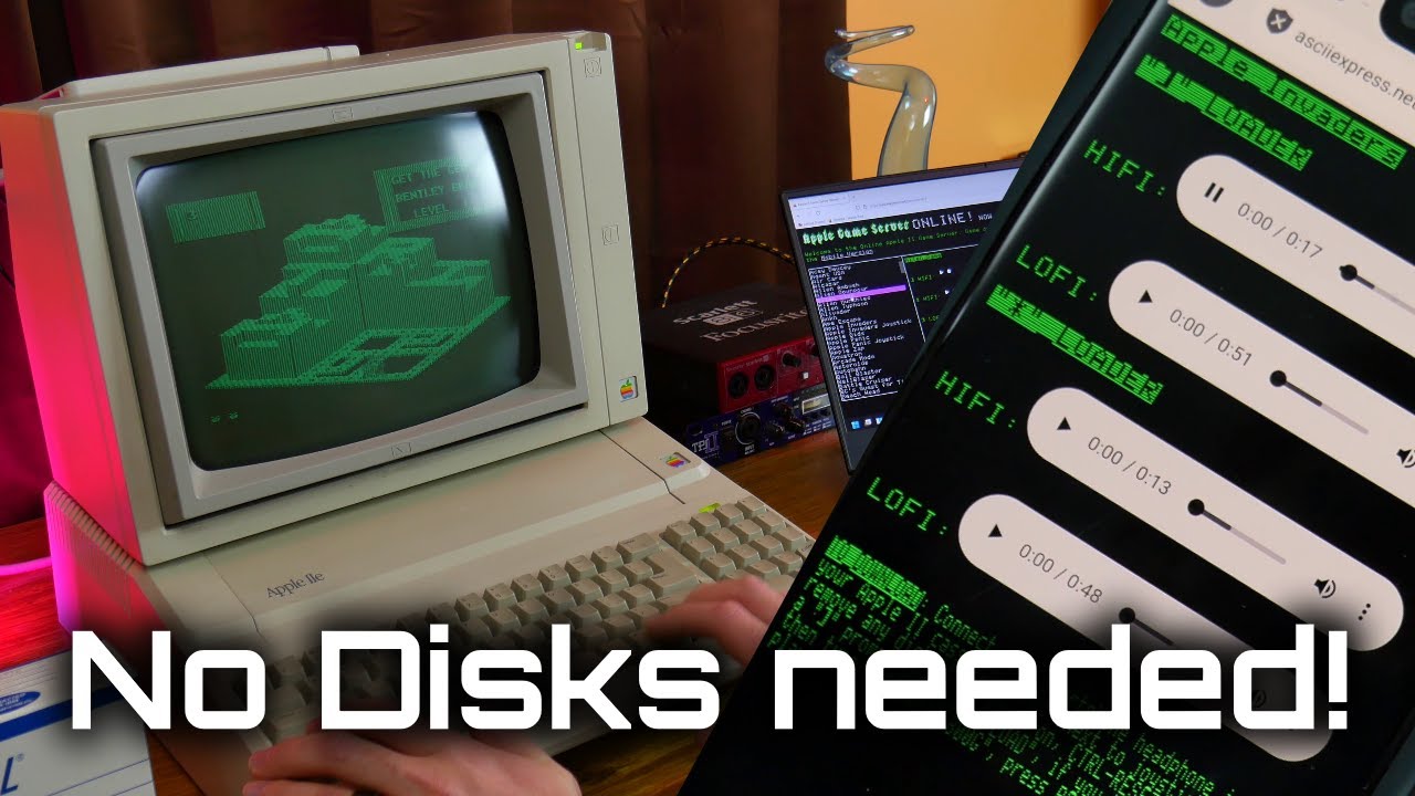 How to load programs on an Apple II using a smartphone or PC!