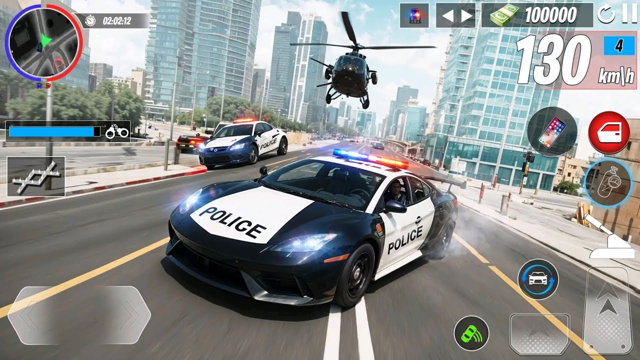 U.S. police car driving games Drive Police Car and chase criminals
