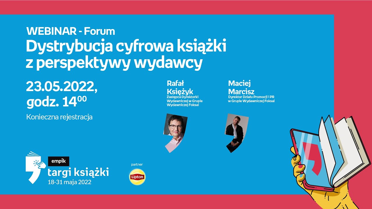 WEBINAR &bdquo;Dystrybucja cyfrowa książki z perspektywy wydawcy&rdquo; &ndash; FORUM &ndash; Targi Książki