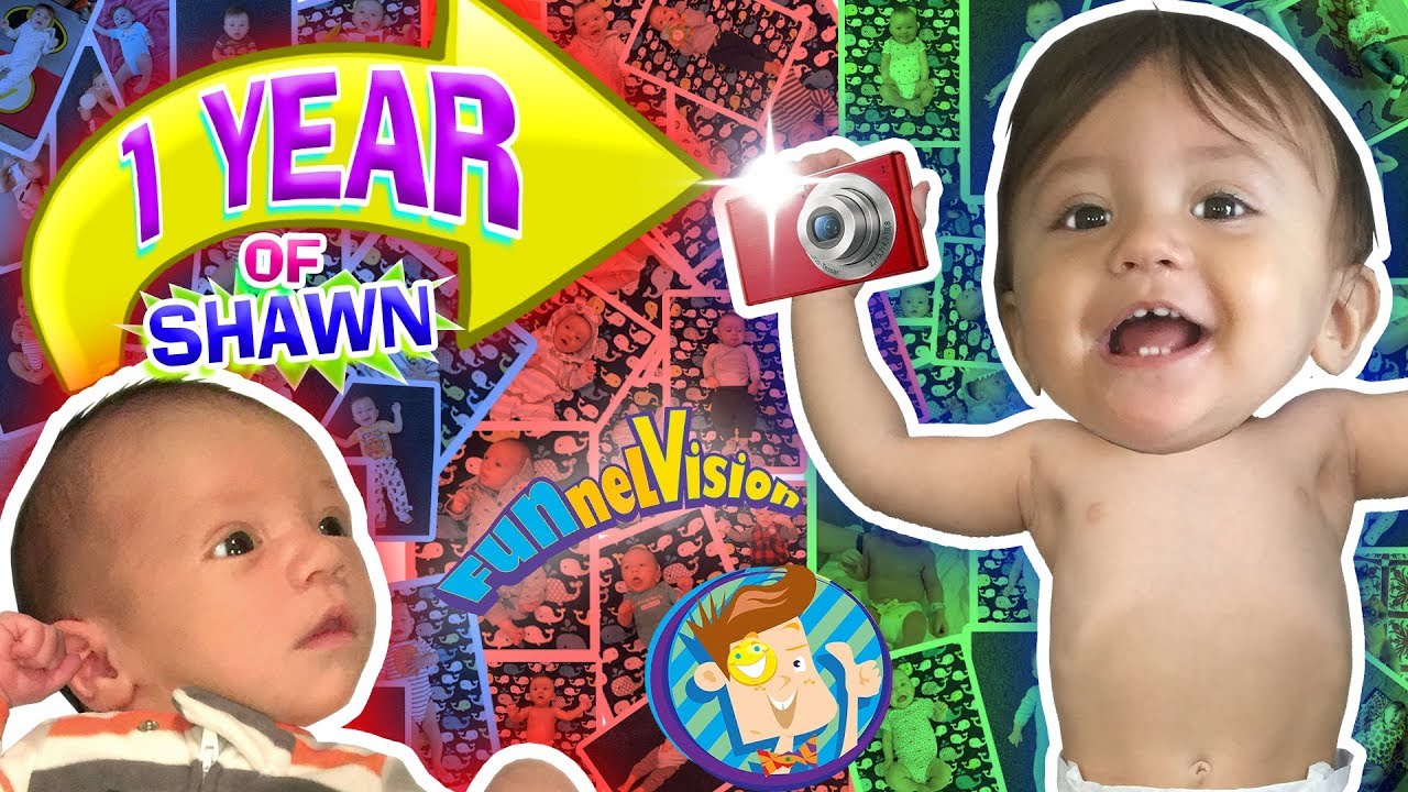 1 YEAR OF SHAWN! One Picture Daily Vlog 🎁 Baby's First Birthday FUNnel Vision Learning Candles
