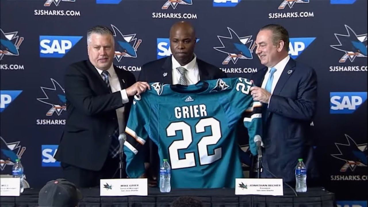 Mike Grier introduced as San Jose Sharks General Manager