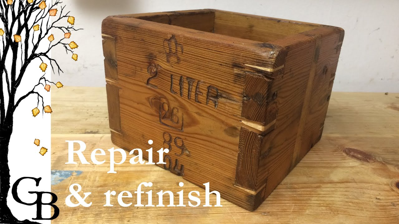 Repair & refinish of an old dovetail box