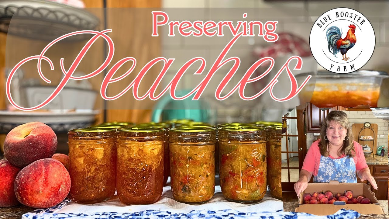 Preserving a Half-Bushel Box of Peaches\Freezer Jam\Peach Salsa\Freezing Fruit\Steam Canning\