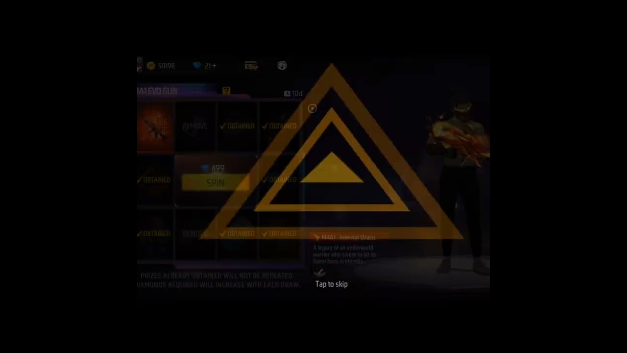 evo m4a1 gun skin event | free fire new m4a1 gun skin spin 🤯😞#yt20 #shorts #freefire