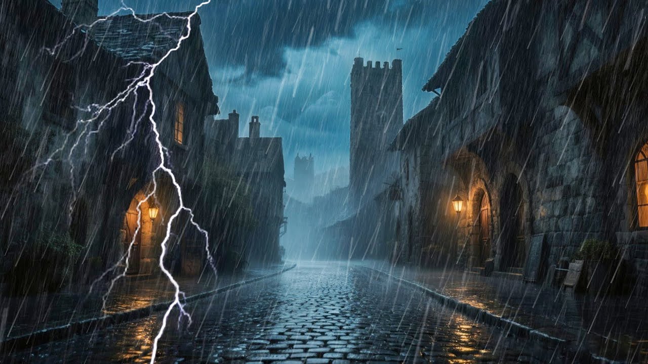 El Sonido Más Poderoso para Dormir Rápido – Lluvia con Truenos para Sueño Profundo Toda la Noche