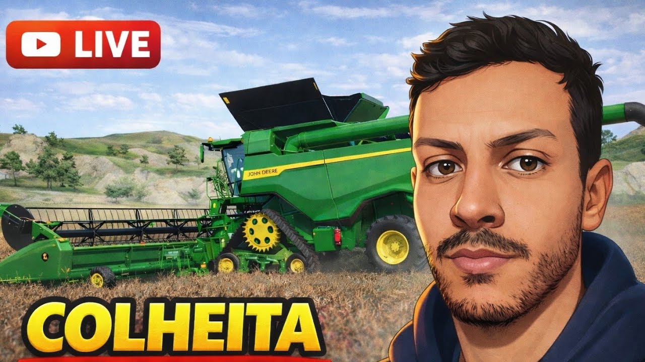 #Live farming simulator colheita de sorgo com a jonh derre x9 1100 🤠✌️🚜🌾