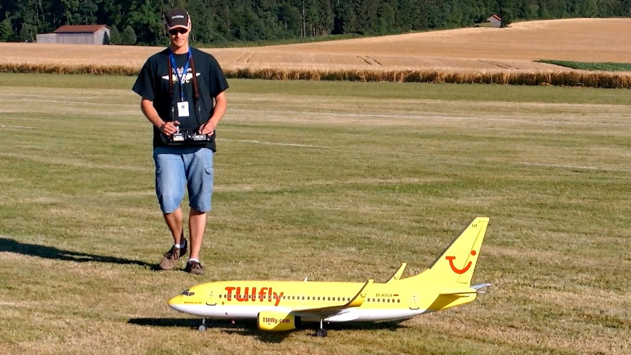 BOEING 737-700 TUIFLY RC EDF EPO SCALE AIRLINER MODEL DEMO FLIGHT / RC Airshow Airliner Meeting 2015
