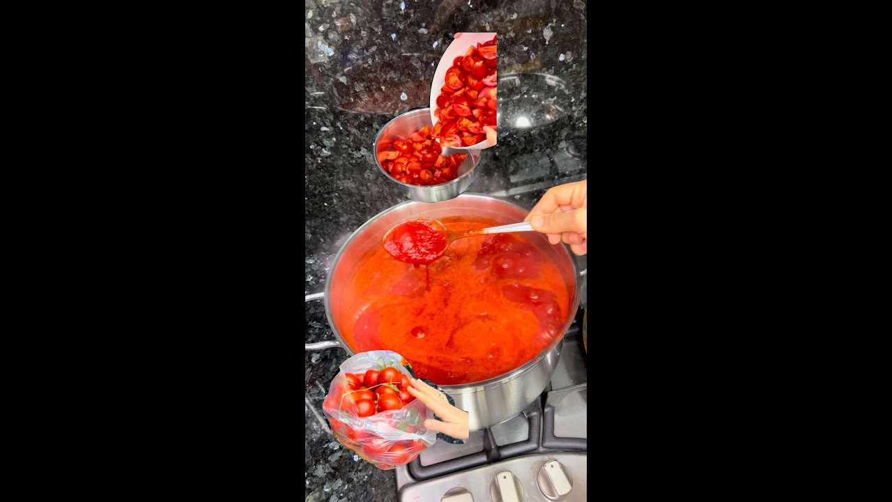 صلصة الطماطم بأسرار المصانع 👌🏻💯 خزينيها قبل ما تغلى و وفري فلوسك ✅مطبخ رانيا النجار