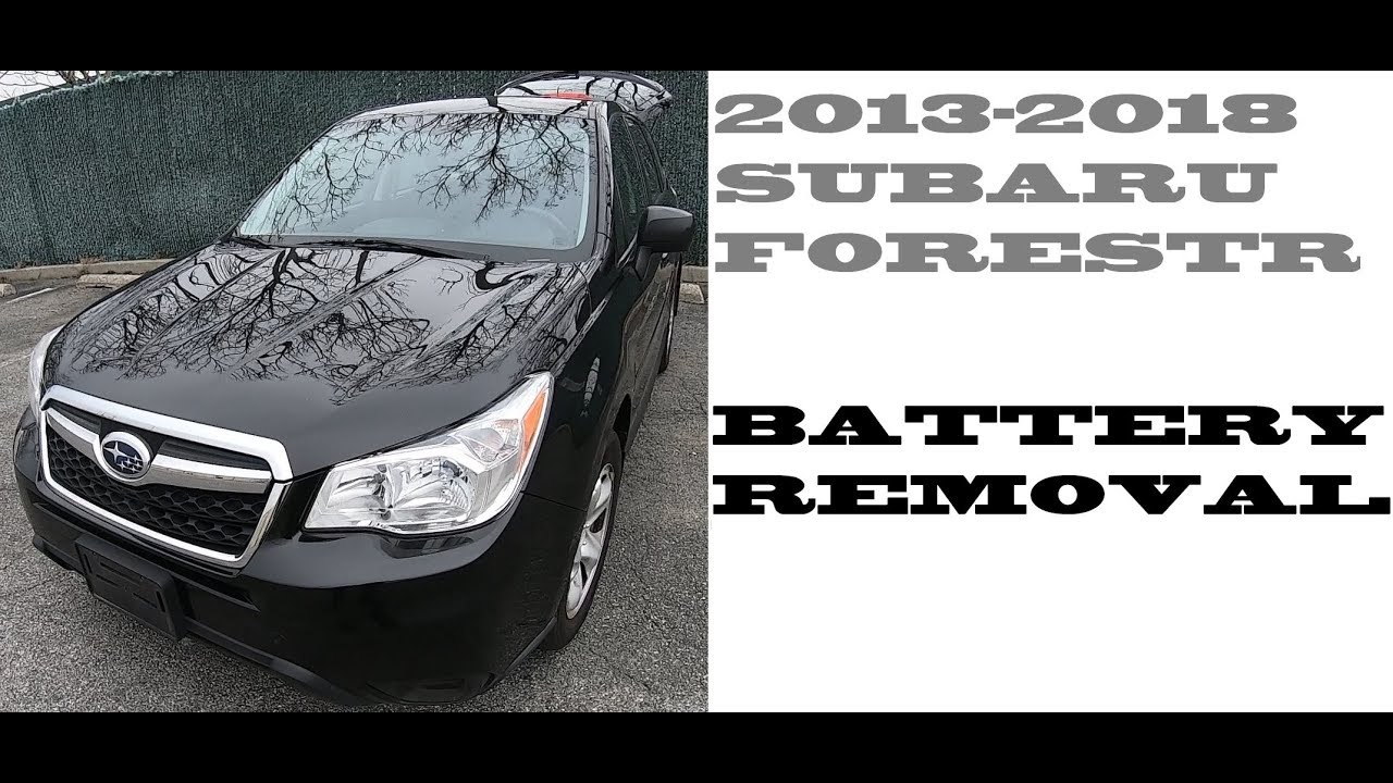 How to replace change battery in Subaru Forester 2013-2018