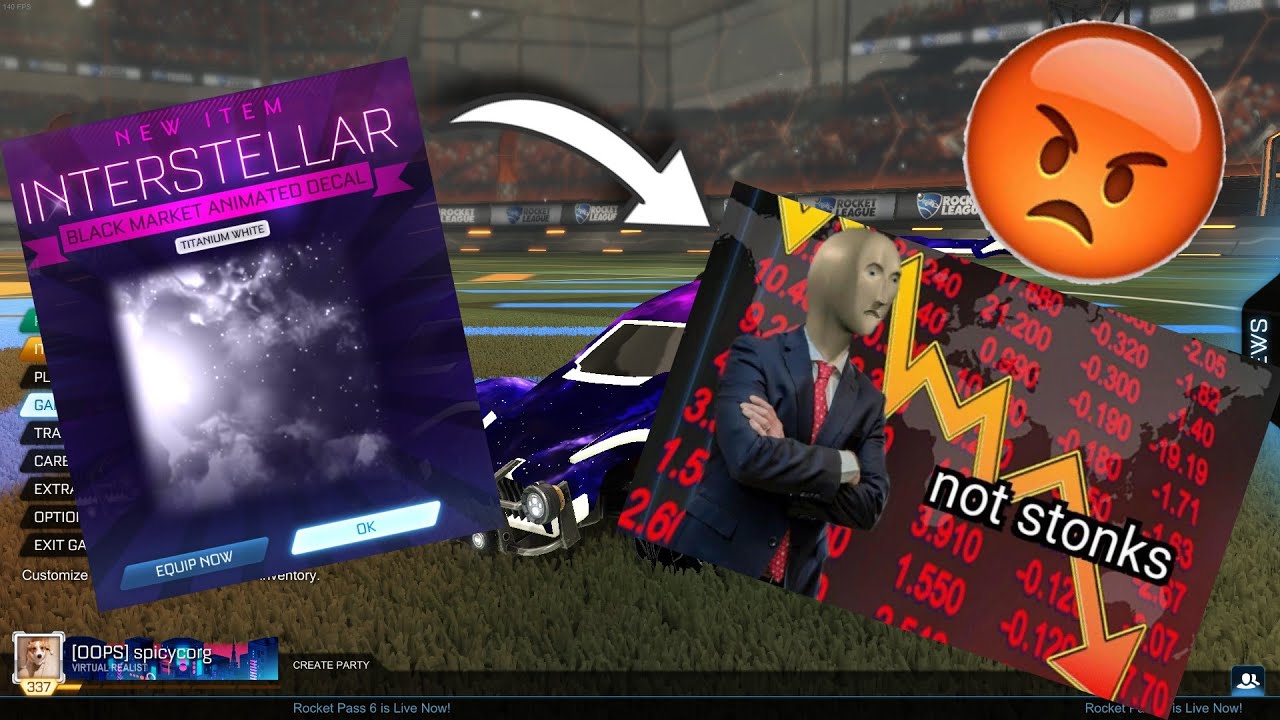 WAS TITANIUM WHITE INTERSTELLAR A SCAM?! | Rocket League