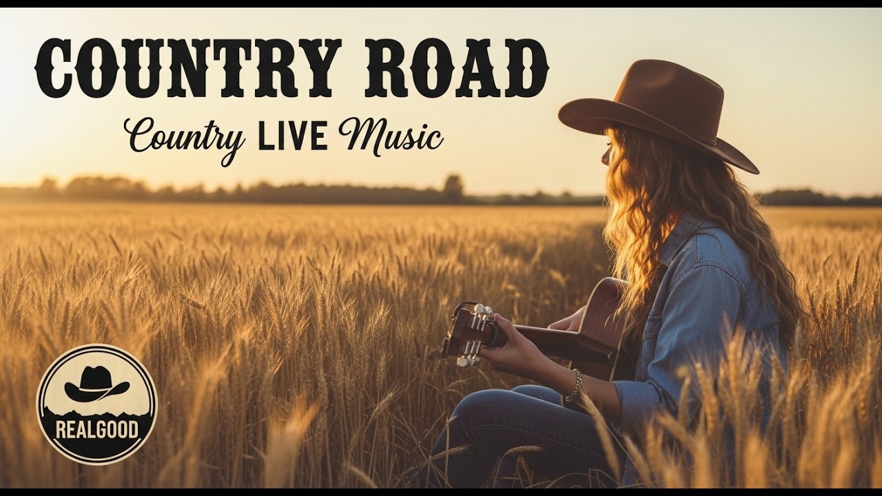 Country Road Acoustic LIVE 🌅 Relaxing Country Music for Driving, Study & Sleep | Realgood